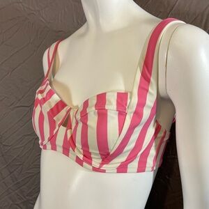 Victoria's Secret Pink and Cream Striped Bra